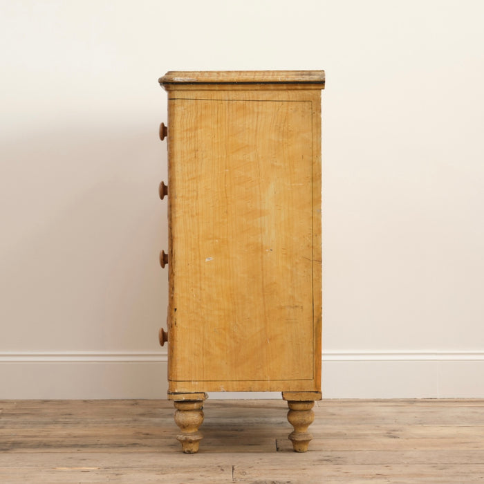 19TH CENTURY PINE CHEST OF DRAWERS IN ORIGINAL PAINT