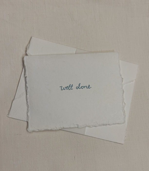 Hand stitched Greetings cards