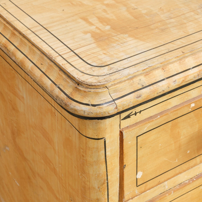 19TH CENTURY PINE CHEST OF DRAWERS IN ORIGINAL PAINT