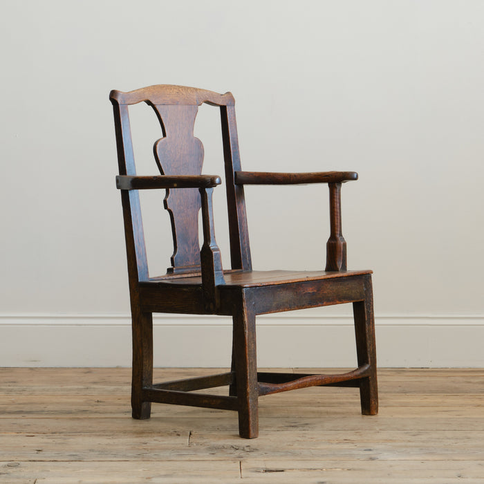 Antique Georgian Oak Armchair