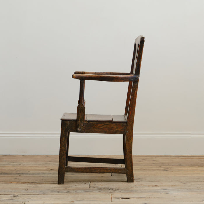 Antique Georgian Oak Armchair