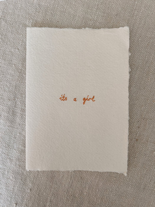 Hand stitched Greetings cards