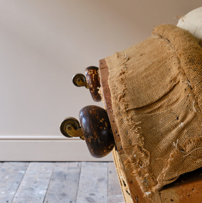 HARRODS COUNTRY HOUSE ARMCHAIR AND FOOTSTOOL