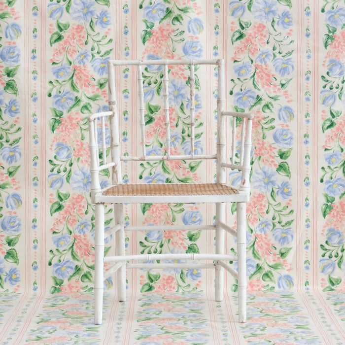 19TH CENTURY FAUX BAMBOO ARMCHAIR IN LATER PAINT