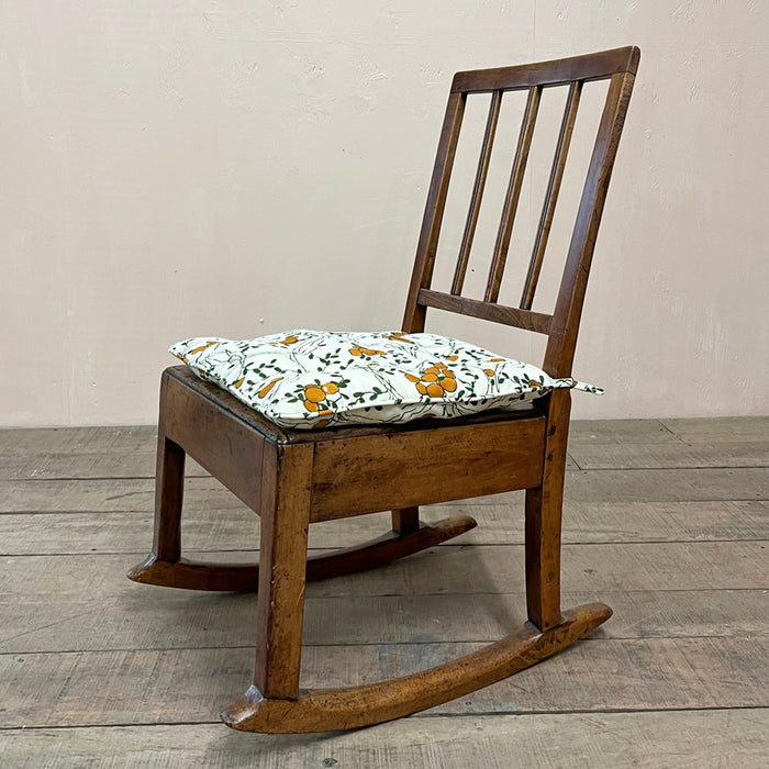 Antique Fruitwood Rocking Chair