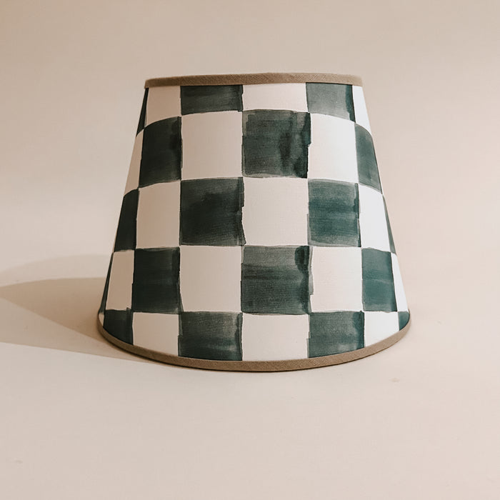 The Drawing Room x Faeger Hand-Painted Lampshade - Checkerboard