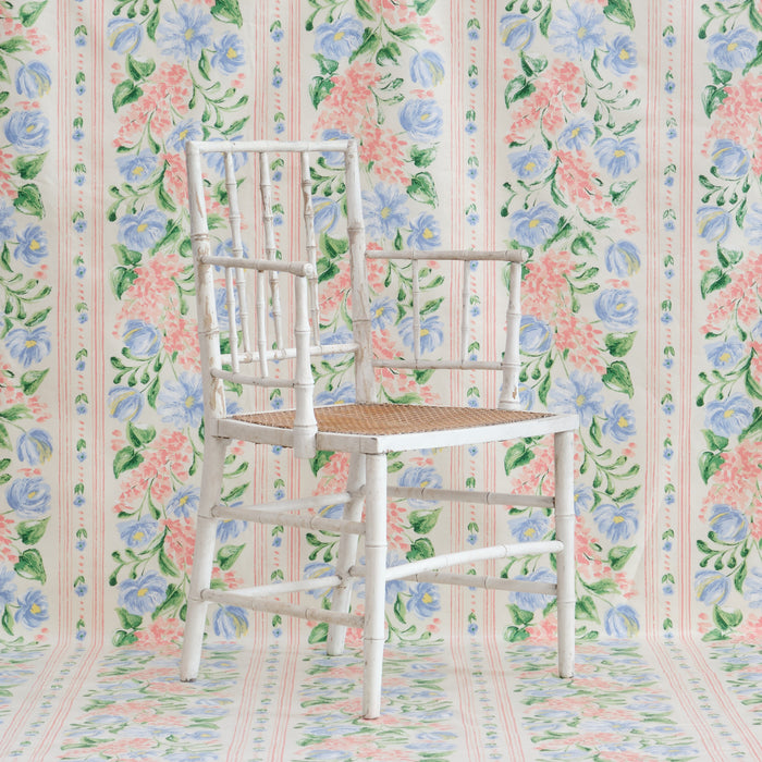 19TH CENTURY FAUX BAMBOO ARMCHAIR IN LATER PAINT