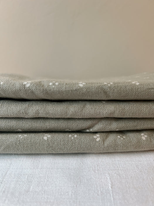 ‘Minni’ Cotton Tablecloth - Faded Green
