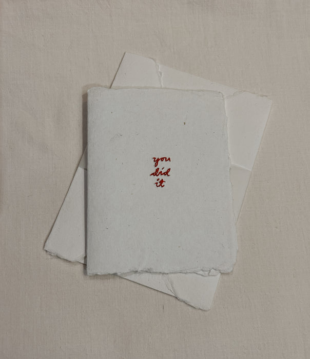 Hand stitched Greetings cards