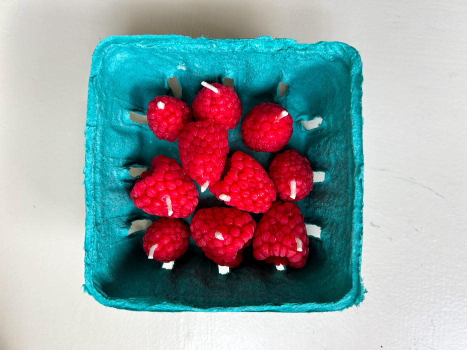 Fruit Punnet Candles - Raspberry