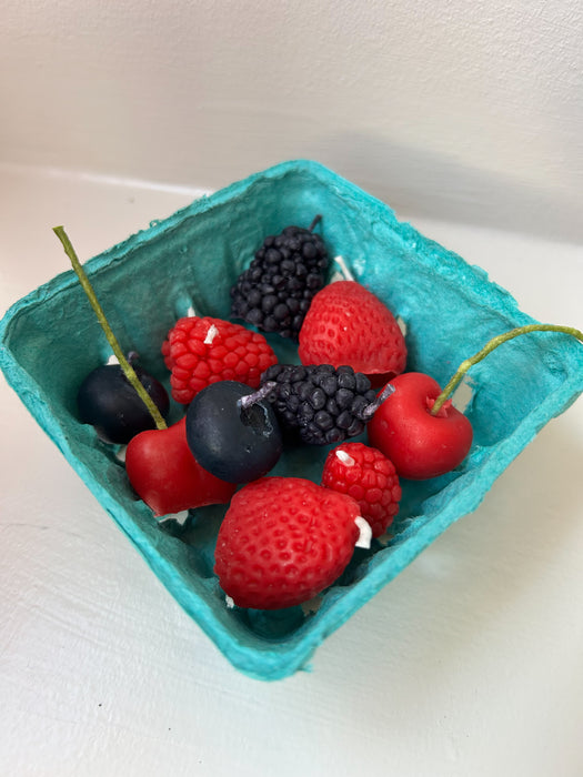 Fruit Punnet Candles - Mixed Berry