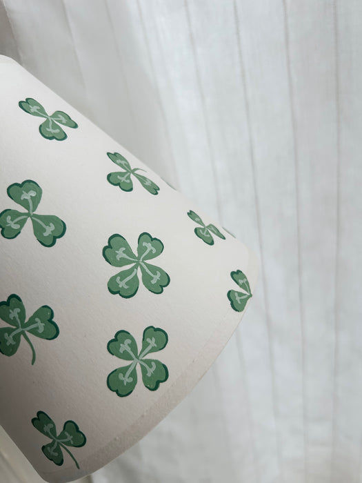 Sarah Blomfield x FAEGER hand painted lampshade - clover fields