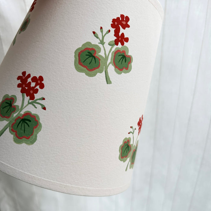 Sarah Blomfield x FAEGER hand painted lampshade - Geranium