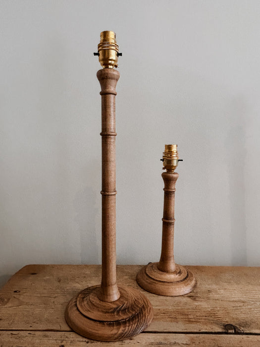 Wooden table lamps