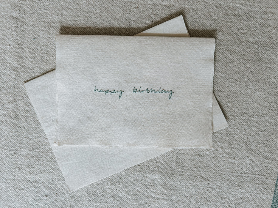 Hand stitched Greetings cards