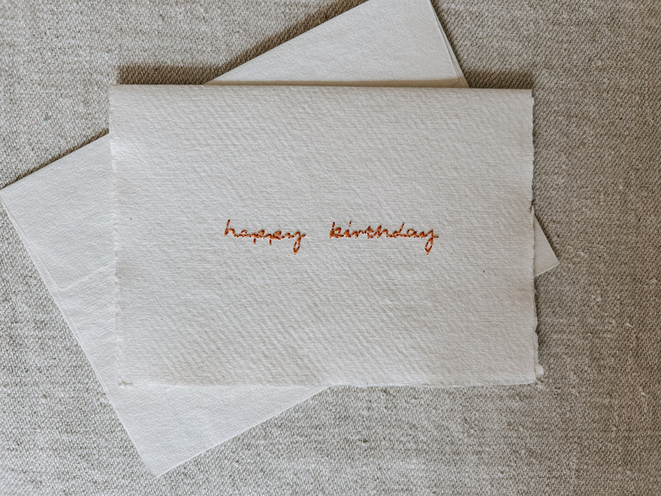 Hand stitched Greetings cards
