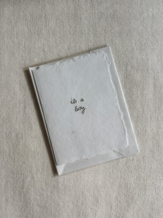 Hand Embroidered Cards by Cott'n London