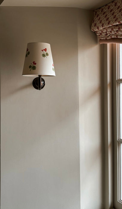 Sarah Blomfield x FAEGER hand painted lampshade - Geranium