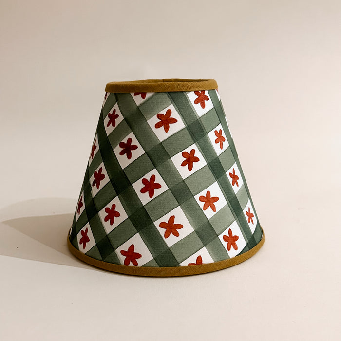 The Drawing Room x Faeger Hand Painted Lampshade - Mini Check