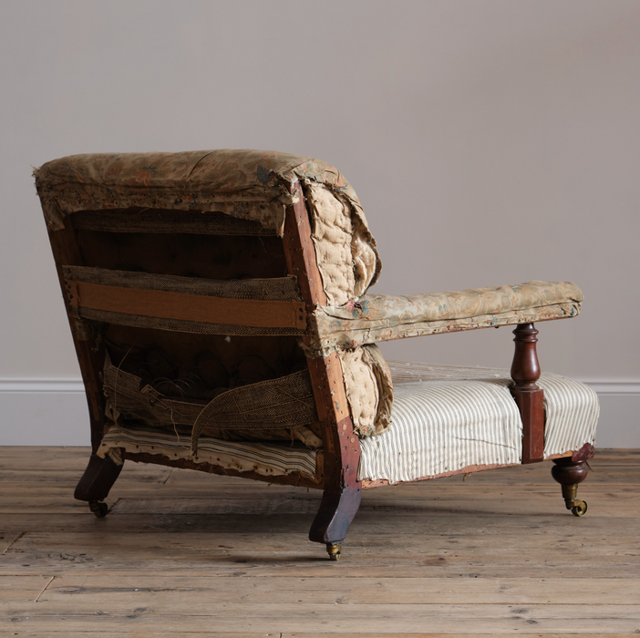 Mid 19th Century Open Armchair by J.Thorpe