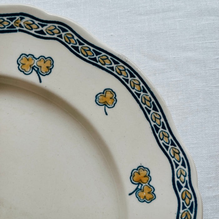 Antique French Clover Plate