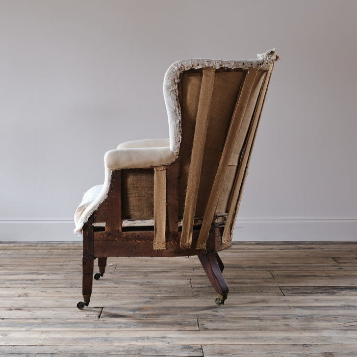 Large 19th Century Barrel Back Armchair