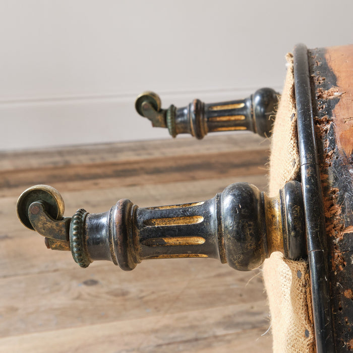 Matched Pair of 19th Century Slipper Chairs