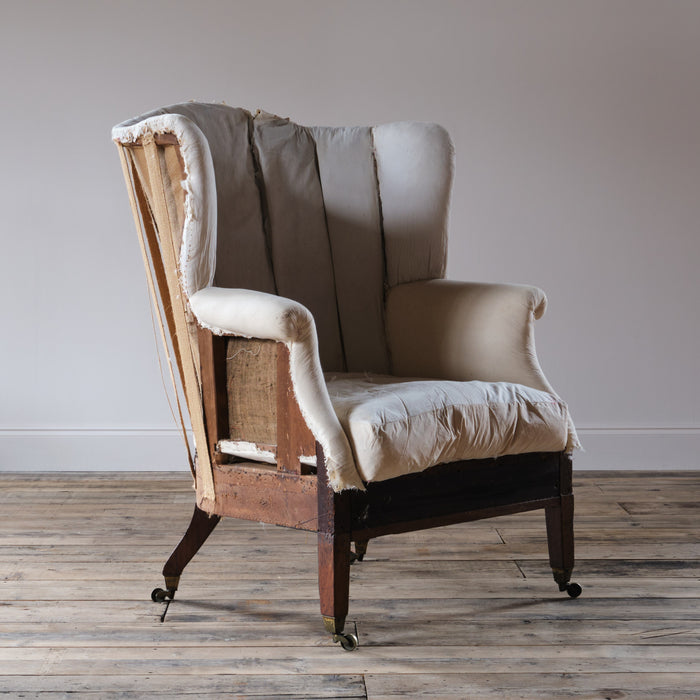 Large 19th Century Barrel Back Armchair