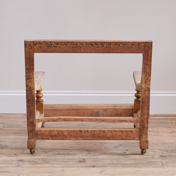 Antique Howard & Sons Style Open Armchair Frame