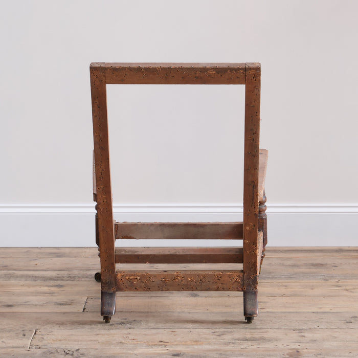 19th Century Howard Style Open Armchair