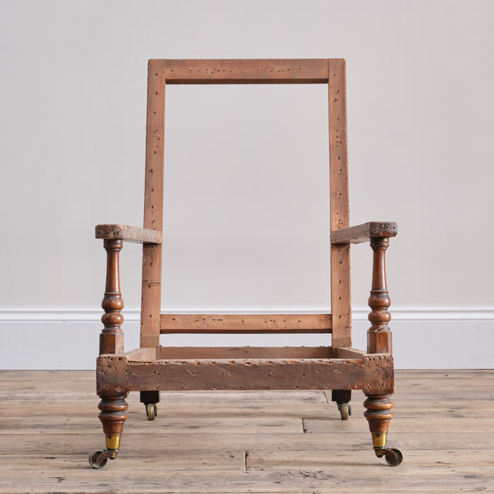 19th Century Howard Style Open Armchair